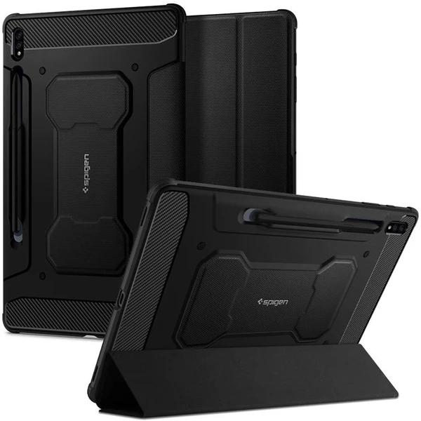 Spigen Rugged Armor Pro kryt Samsung Galaxy Tab S7+/S8+ čierny - Puzdra - Hlavný obrázok