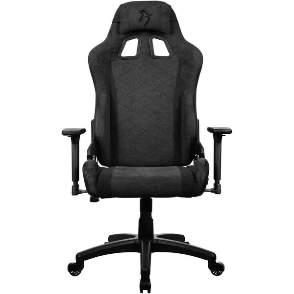 AROZZI AVANTI Soft Fabric herná stolička tmavo šedá