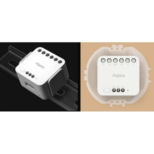 AQARA Dual Relay Module T2 - Zigbee 3.0 dvojitý relé modul - Ovládače - Obrázok 3D98000701