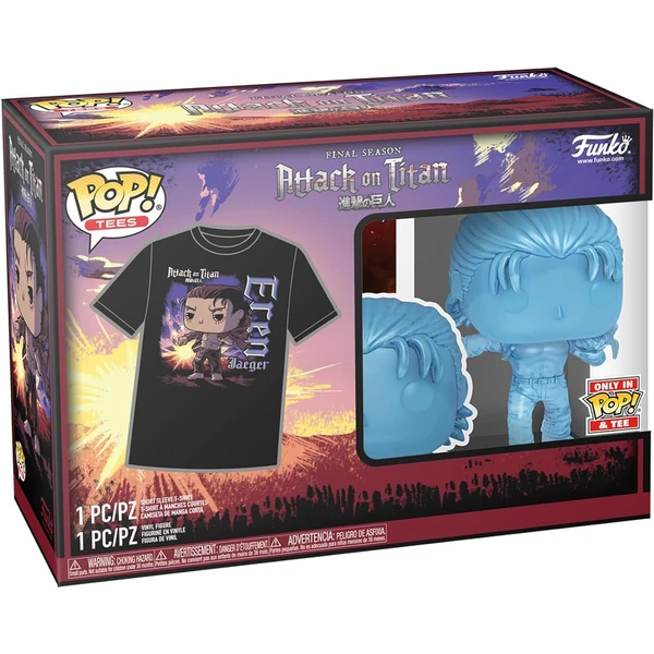 Funko POP! & Tee: Attack on Titan S5 - Eren w/ Marks S - Darčekové sady - Obrázok 3DC8000N01