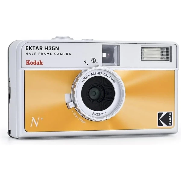 Kodak EKTAR H35N Glazed Analógový fotoaparát oranžový - Fotoaparáty - Obrázok 3DO0000L01
