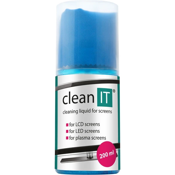 CLEAN IT čistiaci roztok na obrazovky s utierkou, 200ml (CL-180) - Čistiace roztoky - Hlavný obrázok