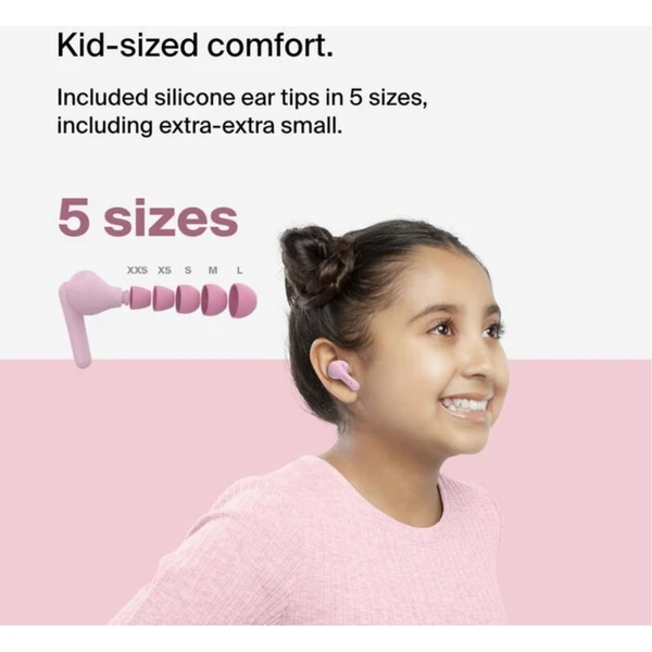 Belkin SOUNDFORM™ Nano 2 detské bezdrôtové slúchadlá ružové - Slúchadlá - Obrázok 3FCF000O01