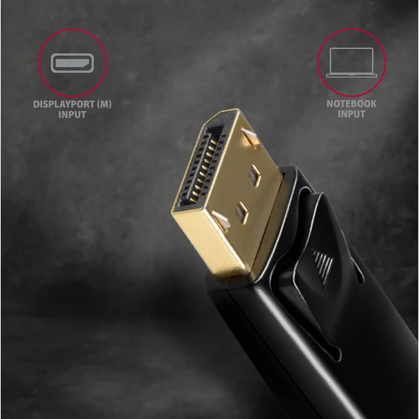AXAGON DisplayPort/HDMI 1.4 redukcia 0,18m čierna - Káble a redukcie - Obrázok 3FD0700301