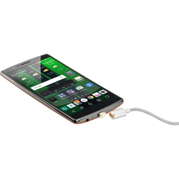 PremiumCord USB-A/MicroUSB-B napájací kábel s magnetickým konektorom 1m zlatý - Káble a redukcie - Obrázok 3FH0000401