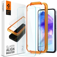 Spigen Glass tR AlignMaster 2 Pack tvrdené sklo Samsung Galaxy A55 - Ochranné fólie a sklo