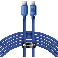 Baseus CAJY000703 Crystal Shine Series Dátový Kábel USB-C - USB-C 100W 2m Blue - Káble