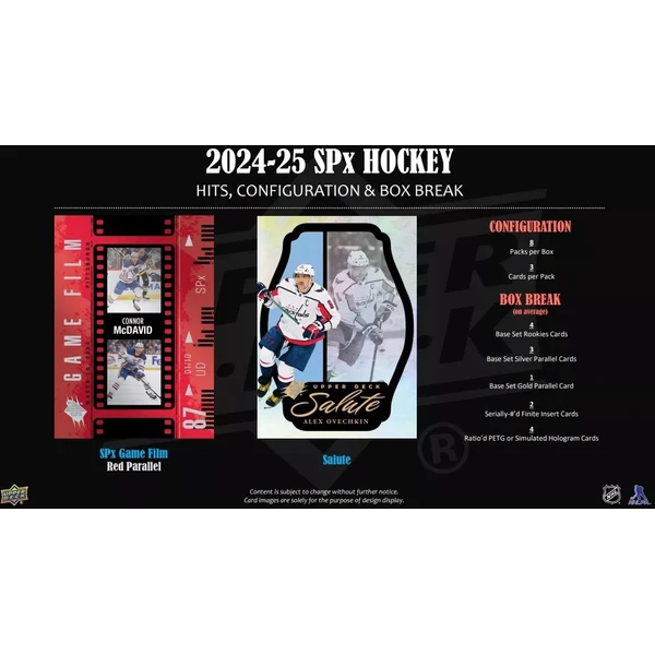 Hokejové karty Upper Deck 2024/25 SPx Hockey Hobby Box - Hokejové karty - Obrázok 3FSF000N01