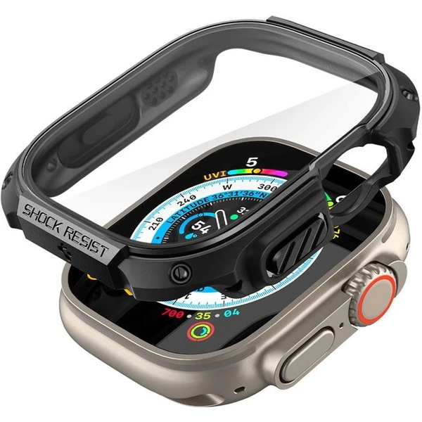 Spigen Tough Armor kryt Apple Watch Ultra 3/2/1 (49mm) čierny - Puzdra - Obrázok 3HO0000701