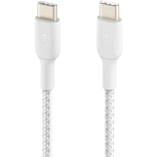 Belkin BOOST Charge spletený napájací kábel USB-C/USB-C 60W 0,15m biely - Káble a redukcie - Obrázok 3HQF000N01