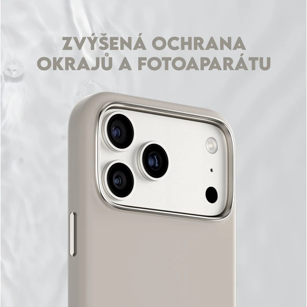 PanzerGlass® CARE Flow kryt s MagSafe Apple iPhone 17 Pro Max Vanilla - Puzdra - Obrázok 3IDH000K01