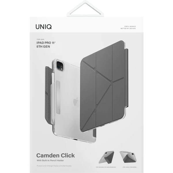 UNIQ Camden Click púzdro iPad Pro 11" (2025) šedé - Puzdra - Obrázok 3JD5000O01