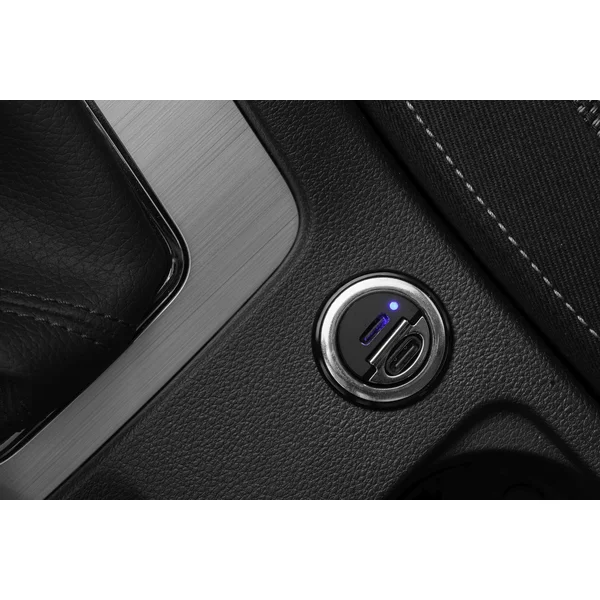 FIXED Mini autonabíjačka s 2x USB-C, PD, 30W, čierna - Nabíjačky - Obrázok 3LVW600301