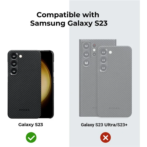Pitaka MagEZ 3 case zadný kryt Samsung Galaxy S23 čierny/sivý