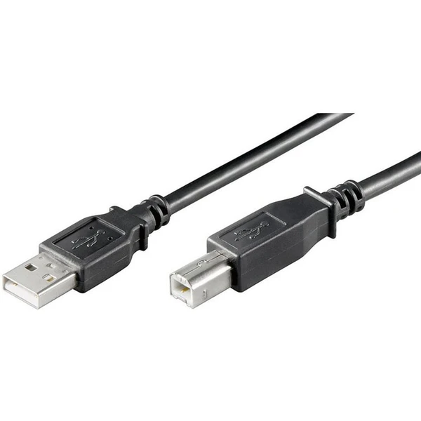 PremiumCord USB-A/USB-B kábel 3m čierny - Káble a redukcie - Hlavný obrázok