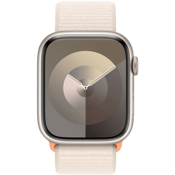 Apple Watch Series 9 45mm Hviezdne biely hliník s hviezdne bielym prevliekacím remienkom - Inteligentné hodinky - Obrázok 3MX5000701