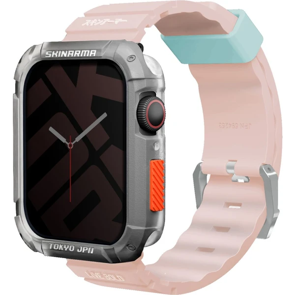 SKINARMA Shokku remienok Apple Watch 46/45/44/42 mm svetlo ružový - Remienky - Obrázok 3P93000J01
