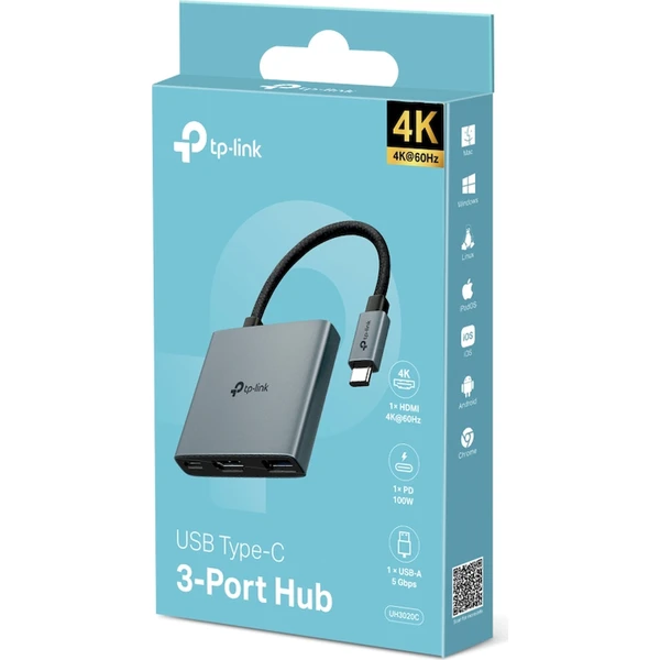 TP-Link UH3020C USB Hub typu C 3v1 - USB huby - Obrázok 3PDO000K01