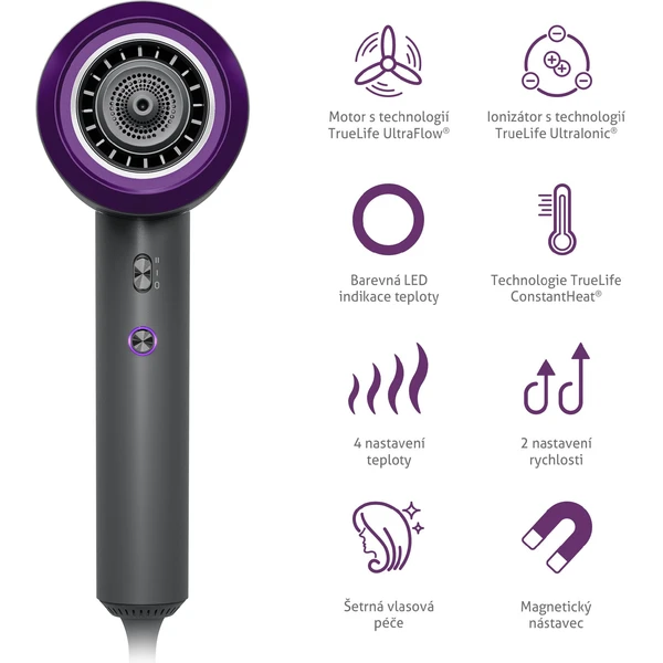 TrueLife HairDryer D3 sušič vlasov - Fény na vlasy - Obrázok 3PUL000K01