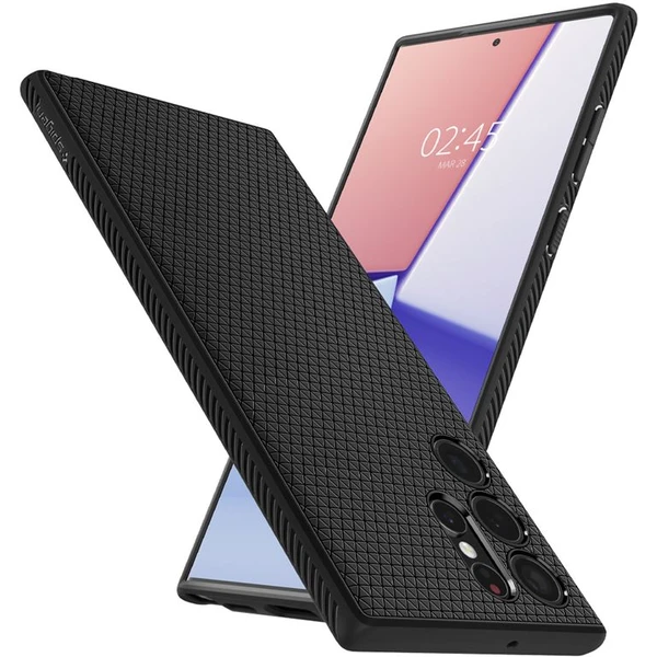 Spigen Liquid Air kryt Samsung Galaxy S22 Ultra čierny - Puzdra - Obrázok 3QGY600301