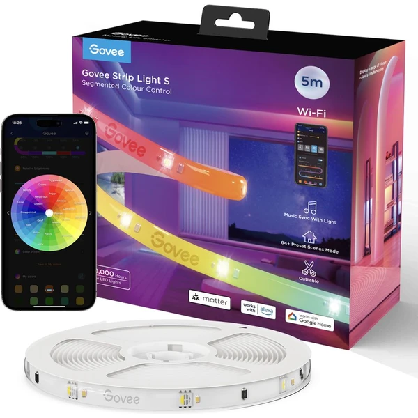 Govee WiFi RGBICW Smart PRE LED pásik 5m MATTER - extra odolný - LED pásy - Hlavný obrázok