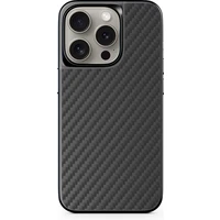 Epico Mag+ Hybrid Carbon Case kompatibilný s MagSafe iPhone 15 Plus čierny - Puzdra