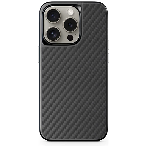 Epico Mag+ Hybrid Carbon Case kompatibilný s MagSafe iPhone 15 Plus čierny - Puzdra - Hlavný obrázok