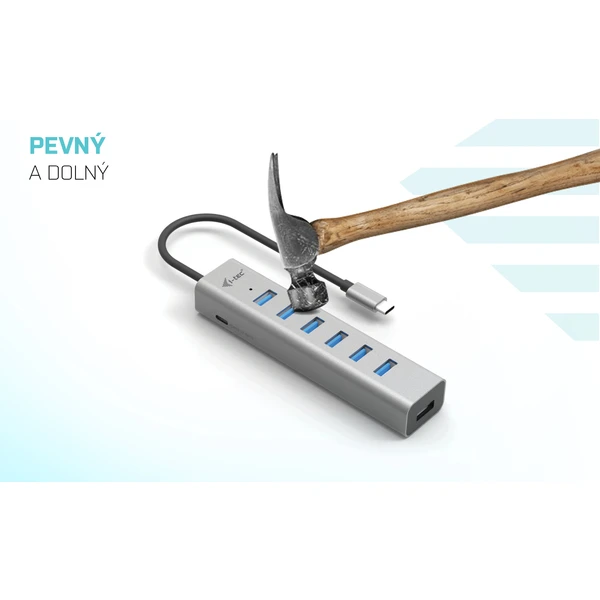 i-tec USB-C Charging Metal HUB 7 Port - USB huby - Obrázok 3QUG100501