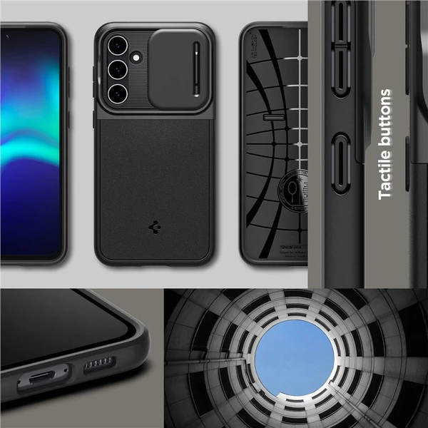 Spigen Optik Armor kryt Samsung Galaxy S23 FE čierny - Puzdra - Obrázok 3QV3000N01