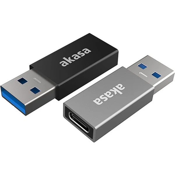 Akasa USB-A/USB-C redukcia čierna 2ks - Káble a redukcie - Obrázok 3R4X600301