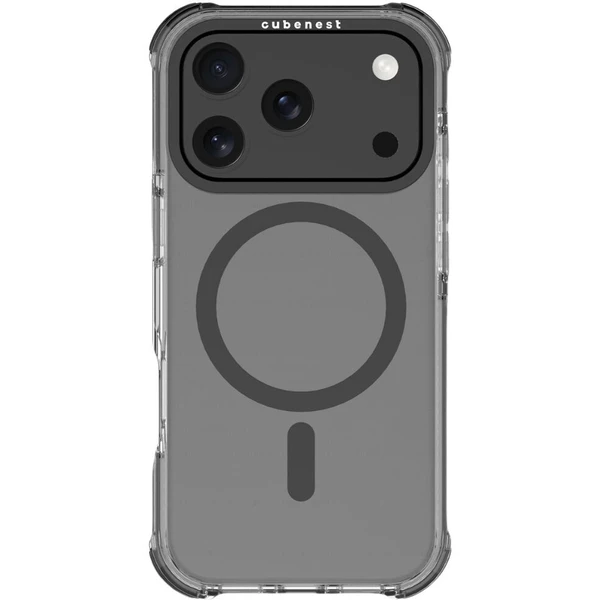 Cubenest MagPro Strong Guard MagSafe kryt iPhone 17 Pro čierny - Puzdra - Obrázok 3RBK000K01