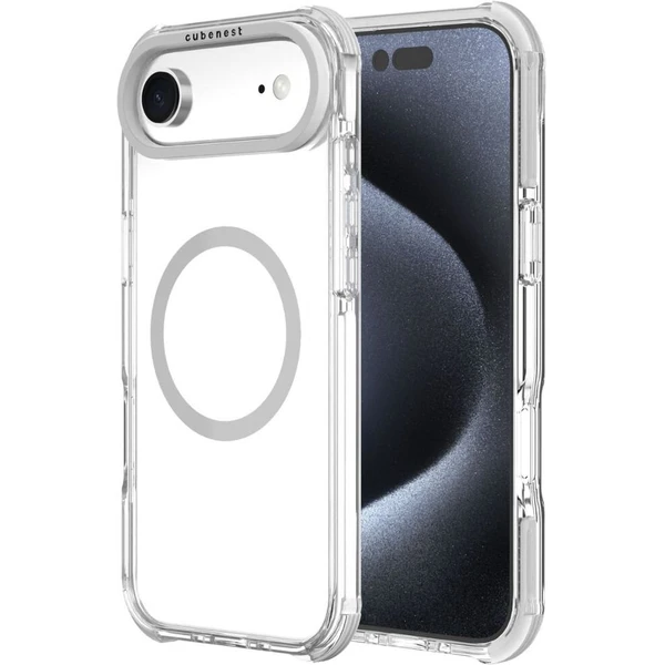 Cubenest MagPro Strong Guard MagSafe kryt iPhone Air biely - Puzdra - Hlavný obrázok