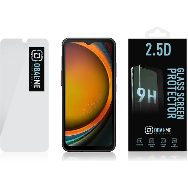 OBAL:ME 2.5D Tvrdené Sklo pre Samsung Galaxy Xcover7 číre - Ochranné fólie a sklo - Obrázok 3SX3000P01