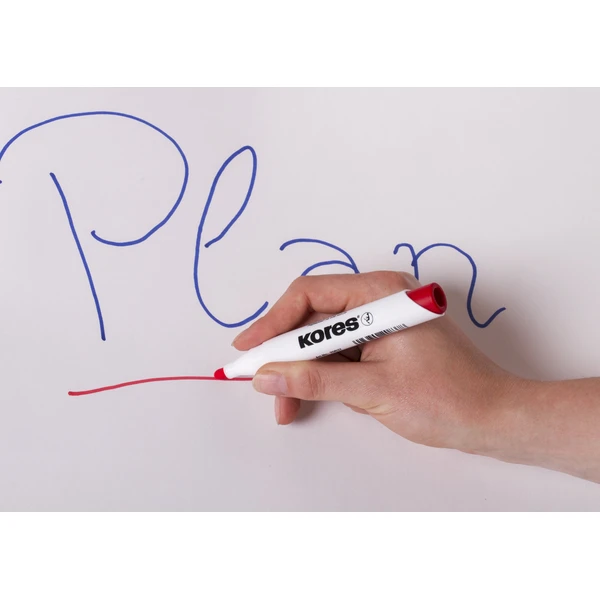 Kores K-MARKER popisovače na biele tabule a flipcharty s okrúhlym hrotom 4 farby - Popisovače - Obrázok 3T7H000K01