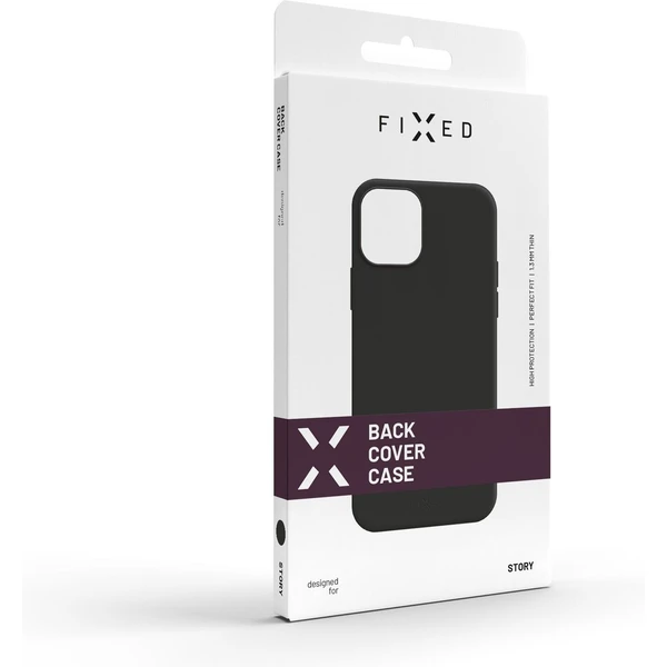 Zadný pogumovaný kryt FIXED Story pre Apple iPhone 14, čierny - Puzdra - Obrázok 3TDWF00101