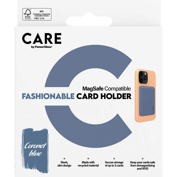 PanzerGlass® CARE Apple MagSafe RFID CardHolder púzdro na platobné karty modré - Peňaženky - Obrázok 3TQB000K01