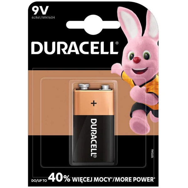 Duracell Basic 9V alkalická batéria, 1 ks - Batérie - Hlavný obrázok