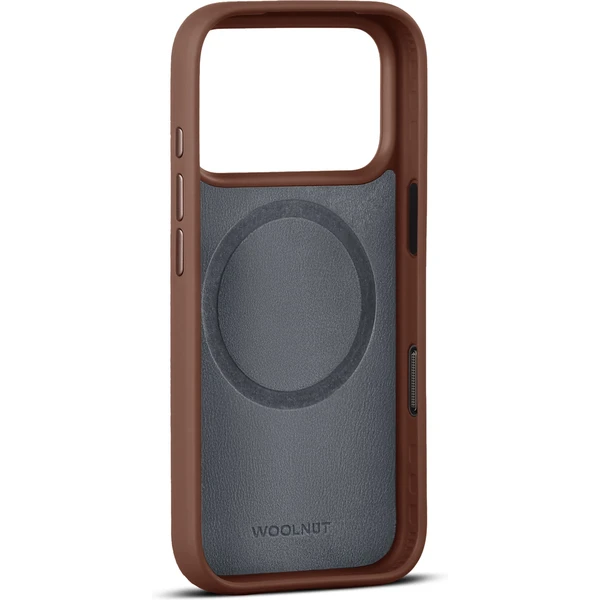 Woolnut MagSafe kožený kryt iPhone 17 Pro hnedý - Puzdra - Obrázok 3ULH000K01