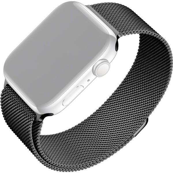 E-shop FIXED Mesh Strap sieťový nerezový remienok Apple Watch 42/44/45mm čierny