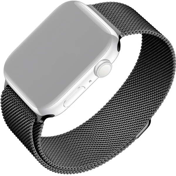 FIXED Mesh Strap sieťový nerezový remienok Apple Watch 42/44/45mm čierny - Remienky - Hlavný obrázok