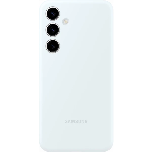 Samsung Silicone Case Galaxy S24+ Biely - Puzdra - Hlavný obrázok