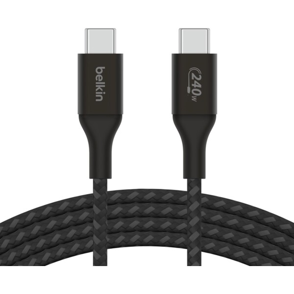 Belkin BOOST CHARGE odolný USB-C kábel (240W) 1m, čierny