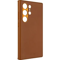 Kožený zadný kryt FIXED MagLeather s podporou MagSafe pre Samsung Galaxy S24 Ultra, hnedý - Puzdra
