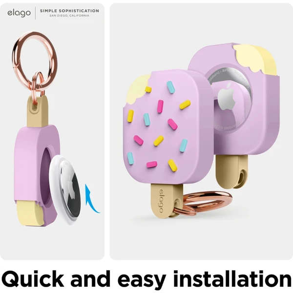 ELAGO Ice Cream púzdro pre Apple AirTag fialové - Puzdra - Obrázok 3WEM100501