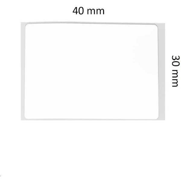 Niimbot štítky ER 40x30mm 230ks pre B21, B3S, B1 číre - Pásky pre štítkovače - Obrázok 3WR0000N01