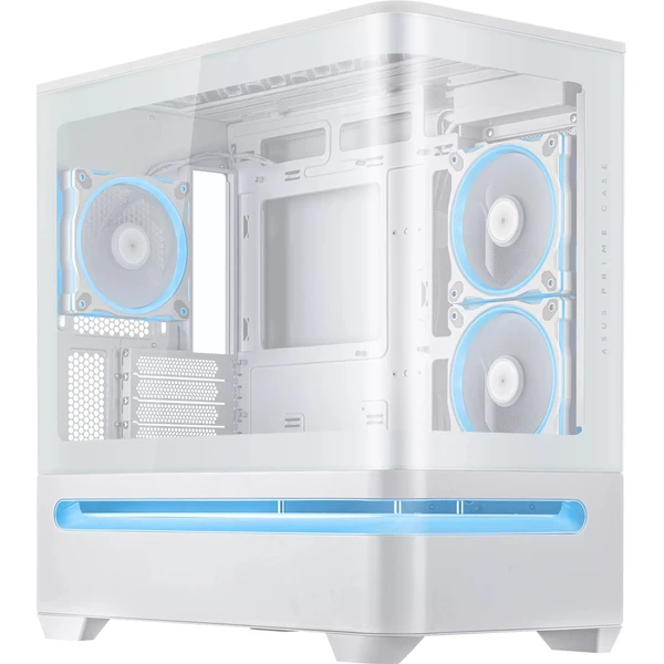 ASUS PRIME AP202 TG ARGB WHITE - Počítačové skrine - Obrázok 3XOF000K01