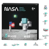 PIXIO NASA - Koloniálna základňa magnetická stavebnica - Inteligentné hračky