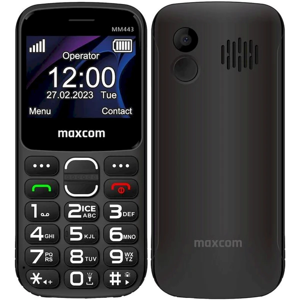 MaxCom MM443 čierny - Mobilné telefóny - Hlavný obrázok
