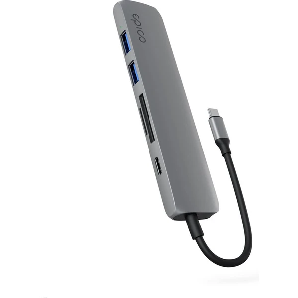 Epico 6v1 hliníkový húb 8K s USB-C hviezdne vesmírne šedý - USB huby - Hlavný obrázok