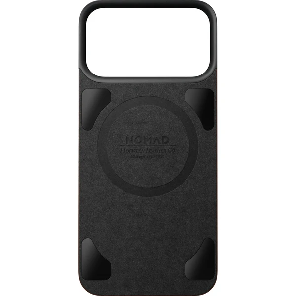 Nomad Magnetic Leather Back (Horween) MagSafe kožený kryt iPhone 18 Pro Max Rustic Brown - Puzdra - Obrázok 3a1dbcf34ee6495ba6181d2cc488ea88
